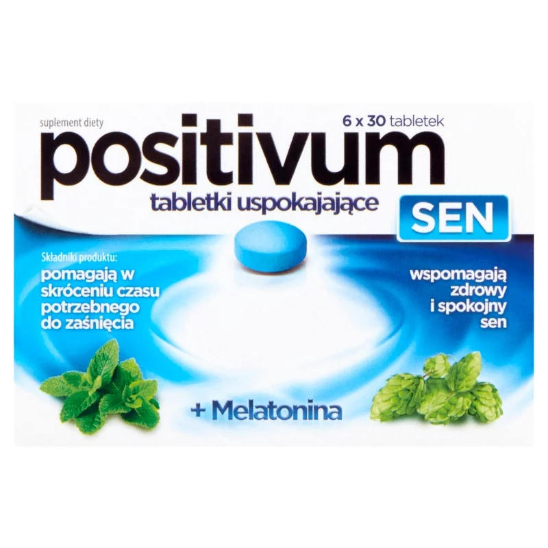 Positivum SEN tabletki ze składnikami wspomagającymi zdrowy sen, 180 szt.
