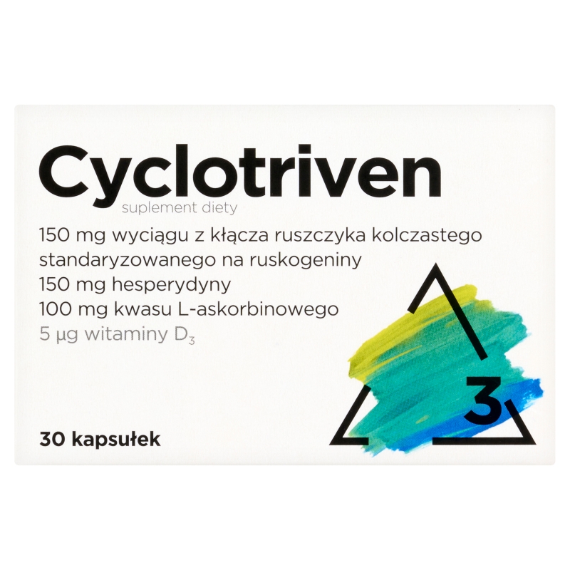 Cyclotriven kapsułki ze składnikami wspomagającymi prawidłowe krążenie w nogach, 30 szt.