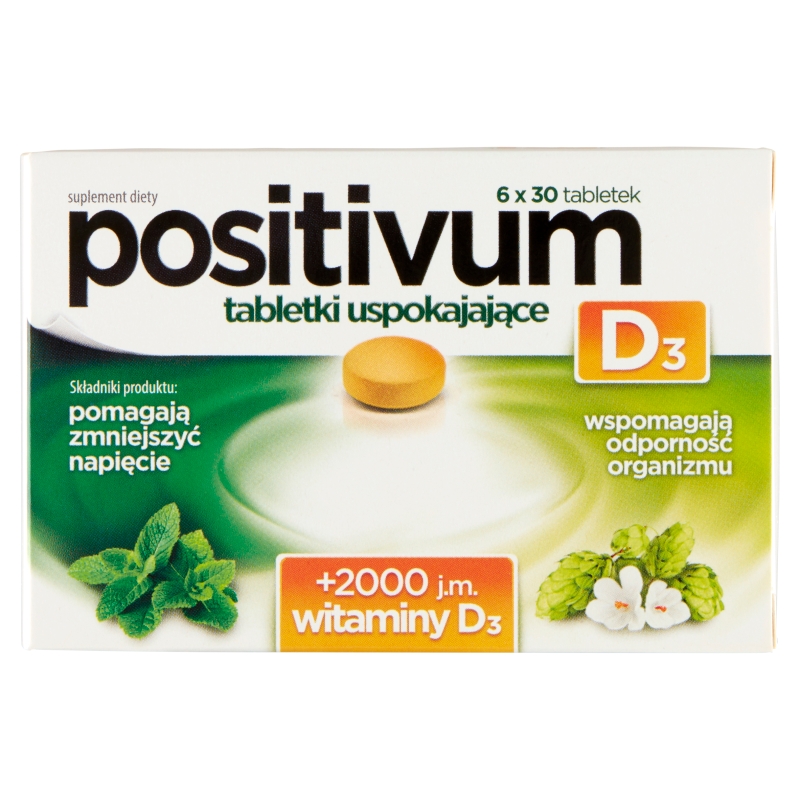 Positivum D3, tabletki uspokajające, 180 szt.