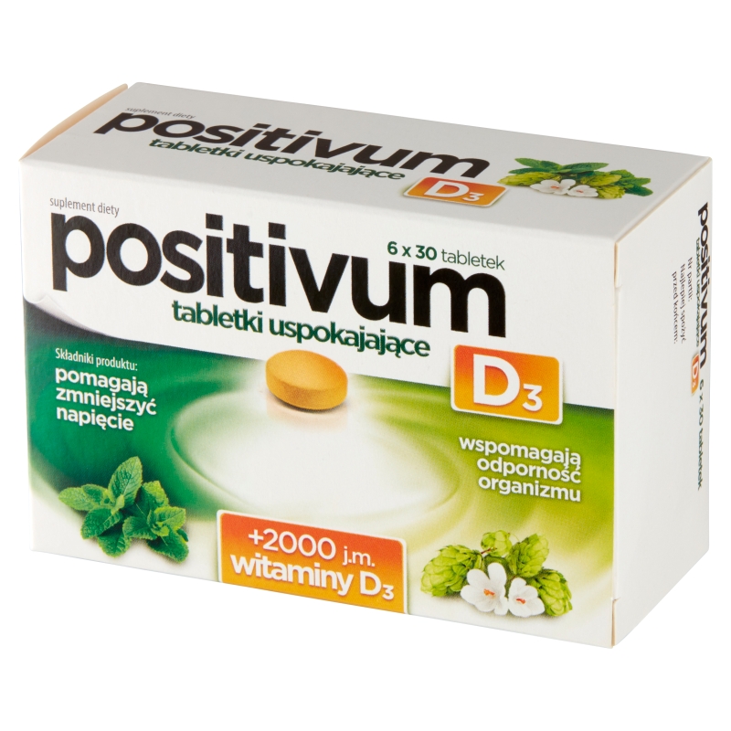 Positivum D3, tabletki uspokajające, 180 szt.