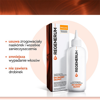 REGENERUM , trychologiczny peeling enzymatyczny do skóry głowy, 110 ml