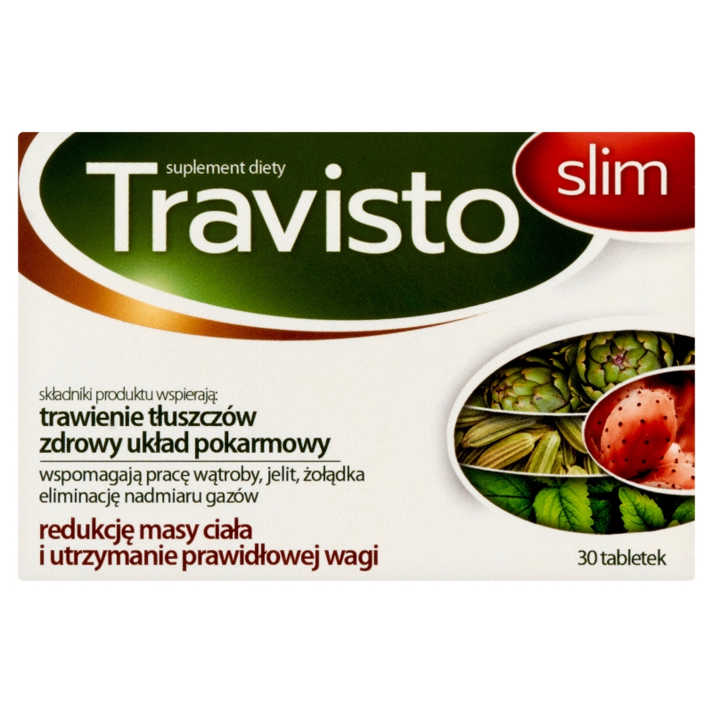 Travisto Slim, tabletki przeznaczony dla osób dbających o utrzymanie prawidłowej masy ciała, 30 szt.