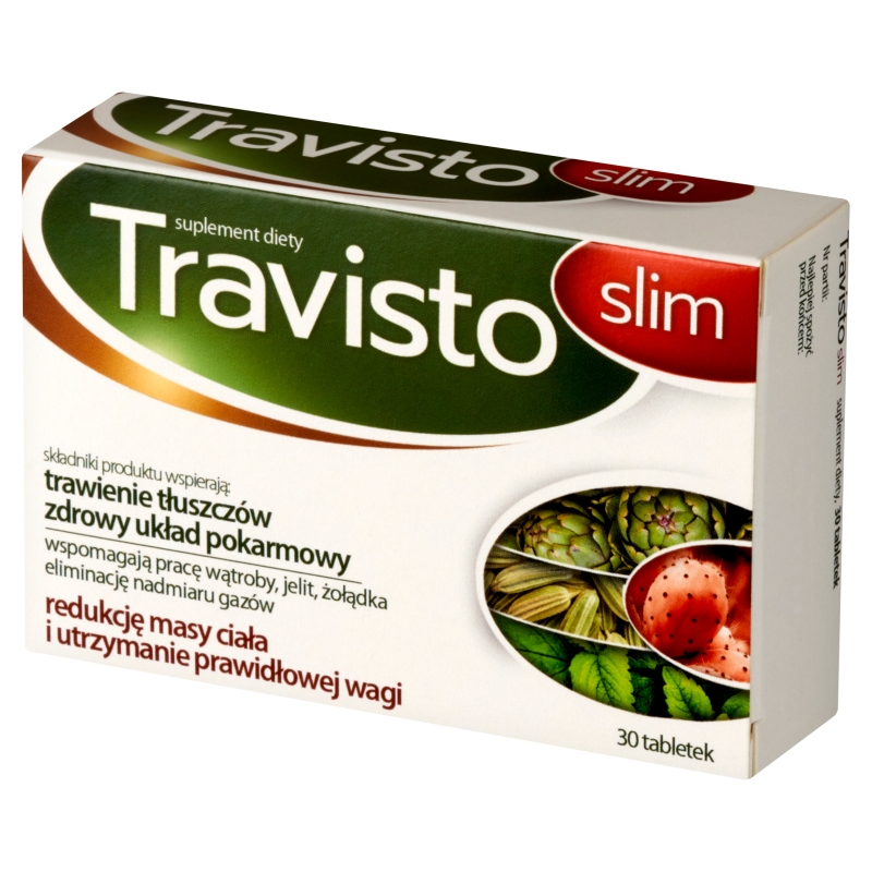 Travisto Slim, tabletki przeznaczony dla osób dbających o utrzymanie prawidłowej masy ciała, 30 szt.