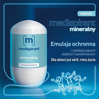 MEDISPIRANT MINERALNY, emulsja ochronna z pielęgnującym olejkiem bawełnianym, 40 ml