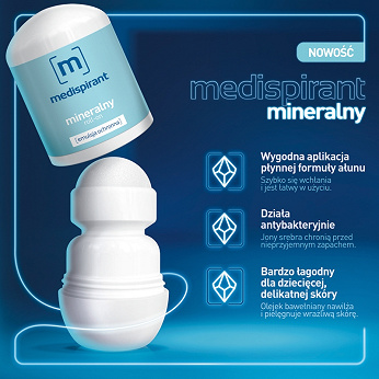 MEDISPIRANT MINERALNY, emulsja ochronna z pielęgnującym olejkiem bawełnianym, 40 ml