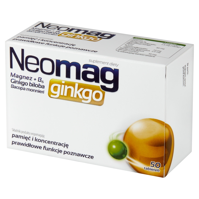 Neomag Ginkgo, 50 tabletek