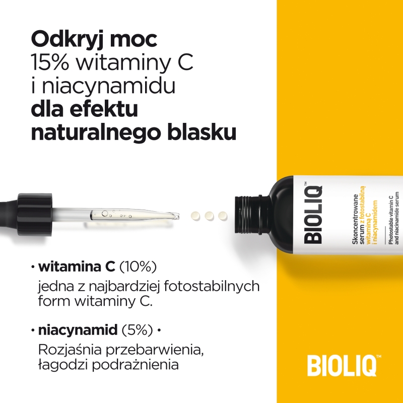 Bioliq PRO, serum z fotostabilną witaminą C i niacynamidem, 20 ml KRÓTKA DATA 31.08.2026