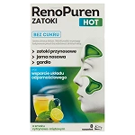 RenoPuren Zatoki Hot bez cukru smak cytrynowo - miętowy, 8 saszetek
