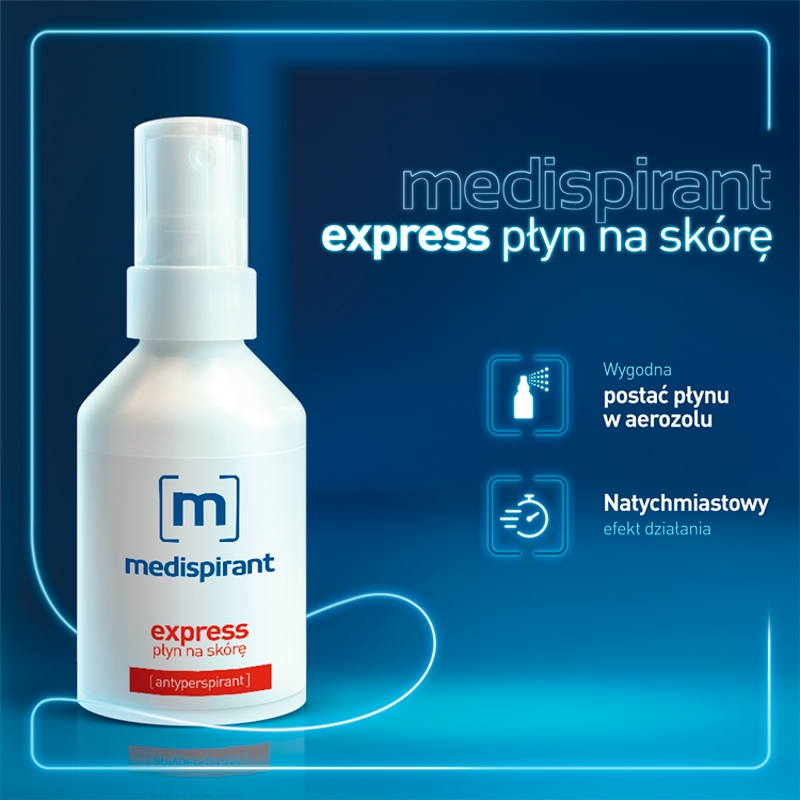 Medispirant Express, antyperspirant eliminujący wzmożoną potliwość, 50 ml