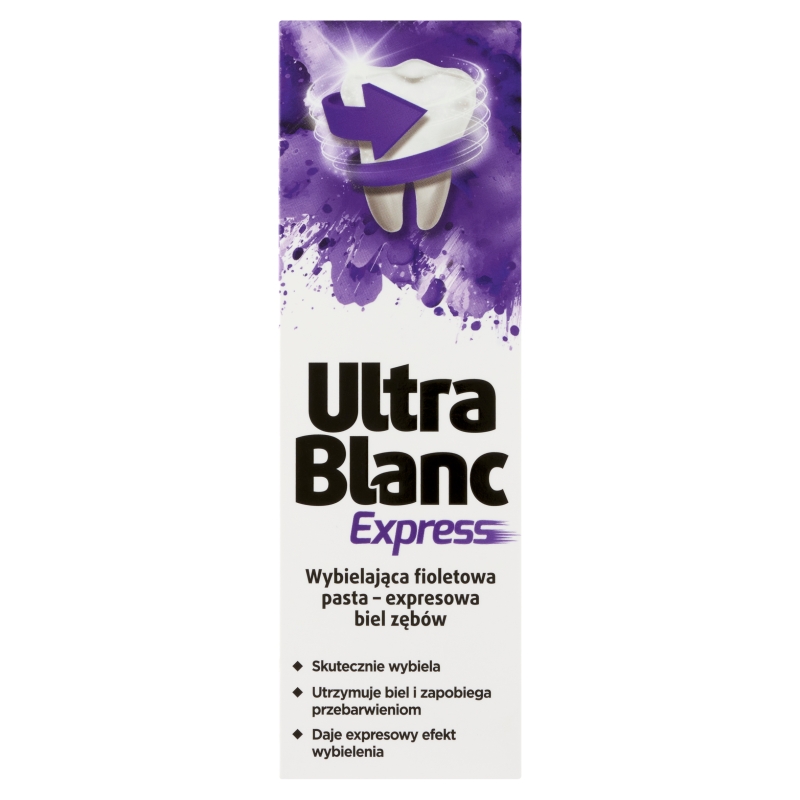 Ultrablanc Express, pasta do zębów wybielająca, fioletowa, 75 ml