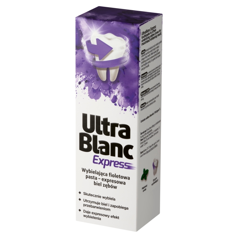 Ultrablanc Express, pasta do zębów wybielająca, fioletowa, 75 ml