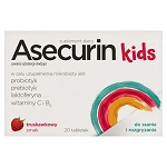 Asecurin Kids 20 tabletek do ssania i rozgryzania