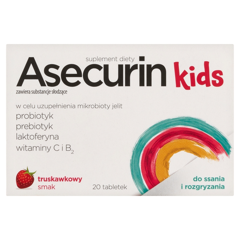 Asecurin Kids 20 tabletek do ssania i rozgryzania