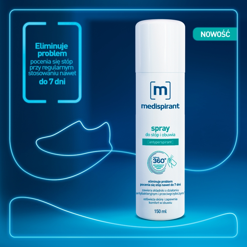 Medispirant, spray do stóp i obuwia, 150 ml