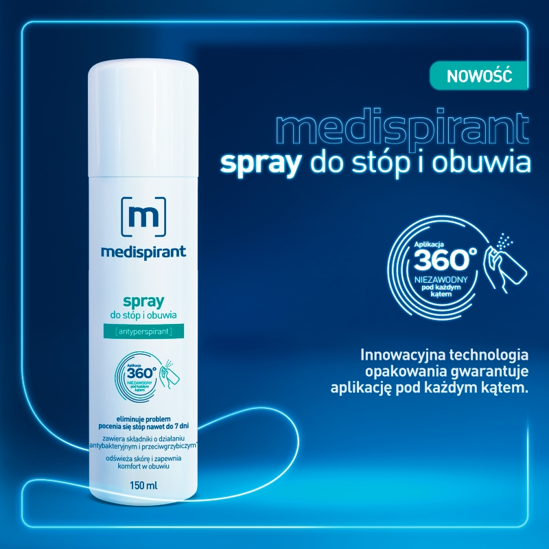 Medispirant, spray do stóp i obuwia, 150 ml