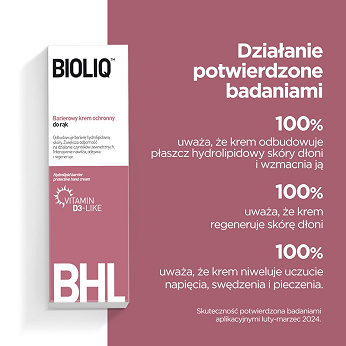 Bioliq BHL, barierowy krem do rąk, 75 ml