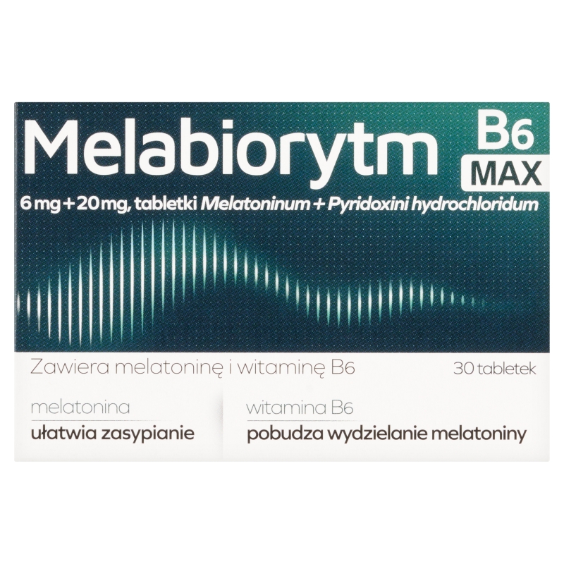 Melabiorytm B6 Max , tabletki ułatwiające zasypianie, 30 szt. KRÓTKA DATA 30.,06.2026