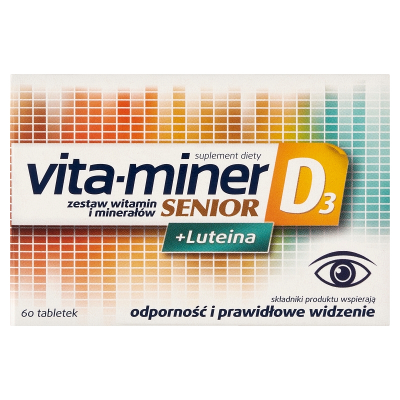 Vita-Miner Senior D3 + Luteina, 60 tabletek