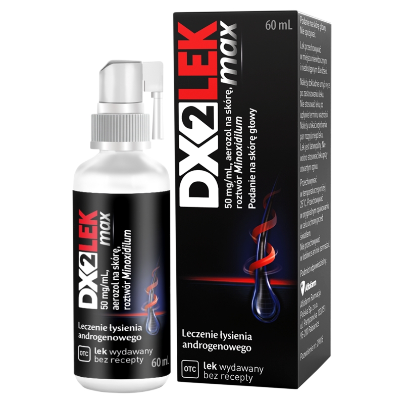 DX2Lek Max 50mg/ml  aerozol, 60 ml