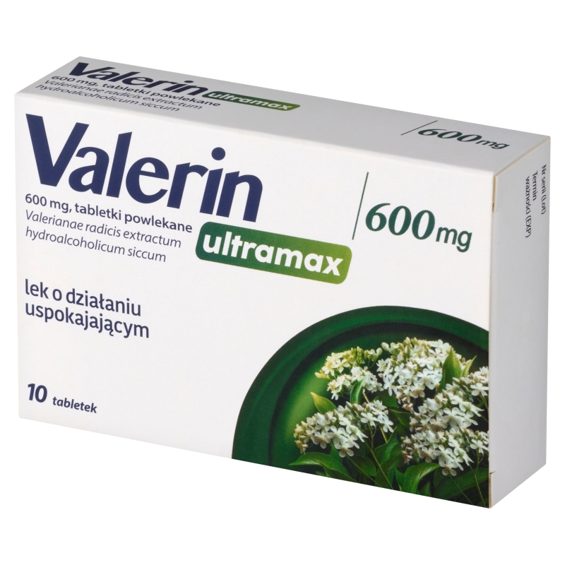 Valerin Ultramax 600 mg, 10 tabletek