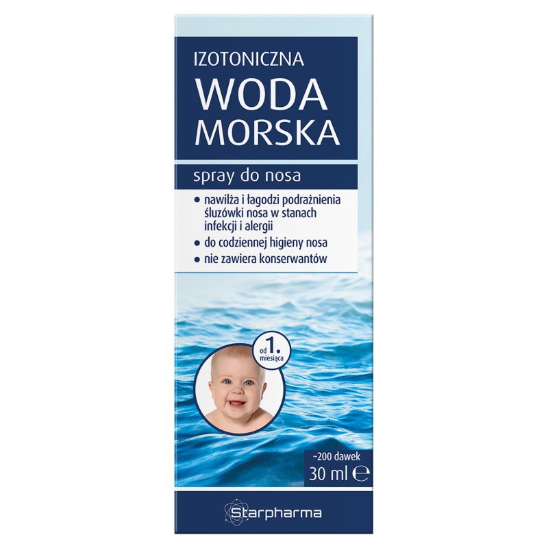 Izotoniczna Woda Morska spray do nosa nawilżający, 30 ml