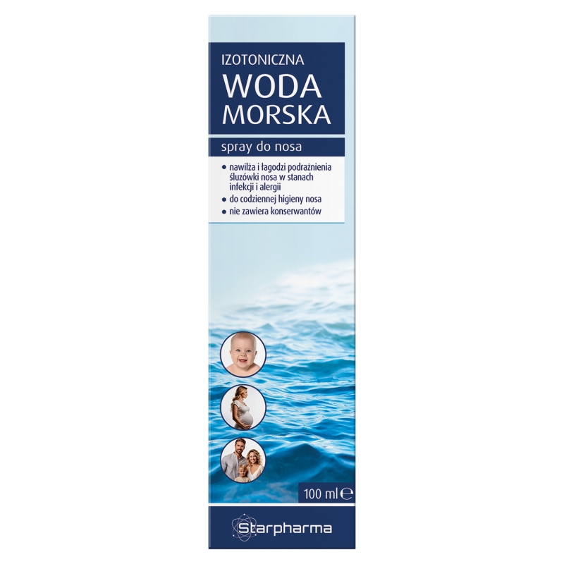 Izotoniczna woda morska spray do nosa, 100 ml