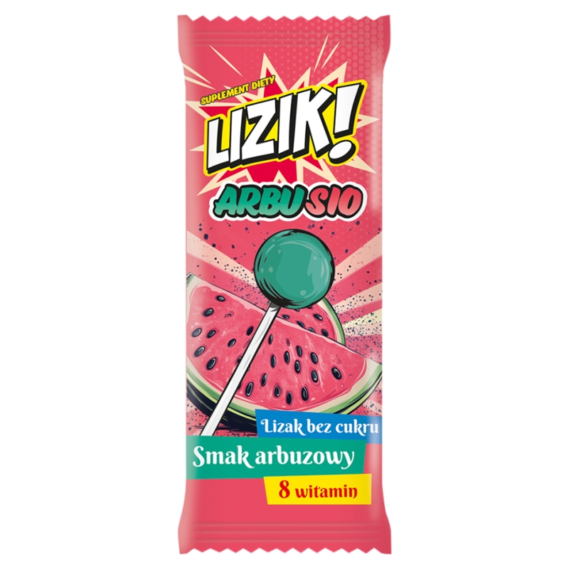 Lizik! Arbusio lizak o smaku arbuzowym, 1 szt.