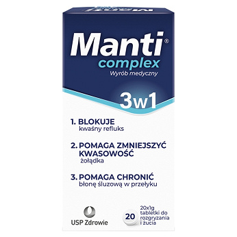 Manti Complex, 20 tabletek do rozgryzania i żucia