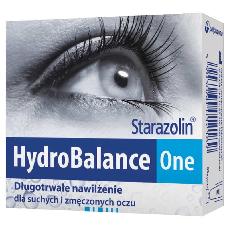 Starazolin HydroBalance One, krople nawilżające oczy przy podrażnieniu, 12 x 0,5 ml