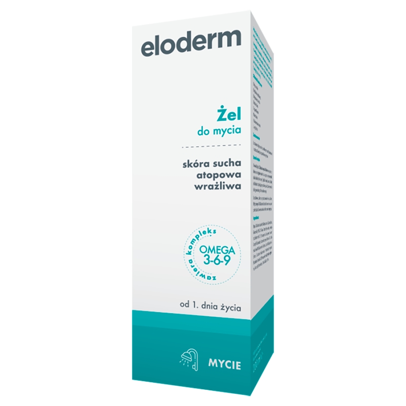 ELODERM Żel do mycia, do skóry wrażliwej i atopowej, 200 ml