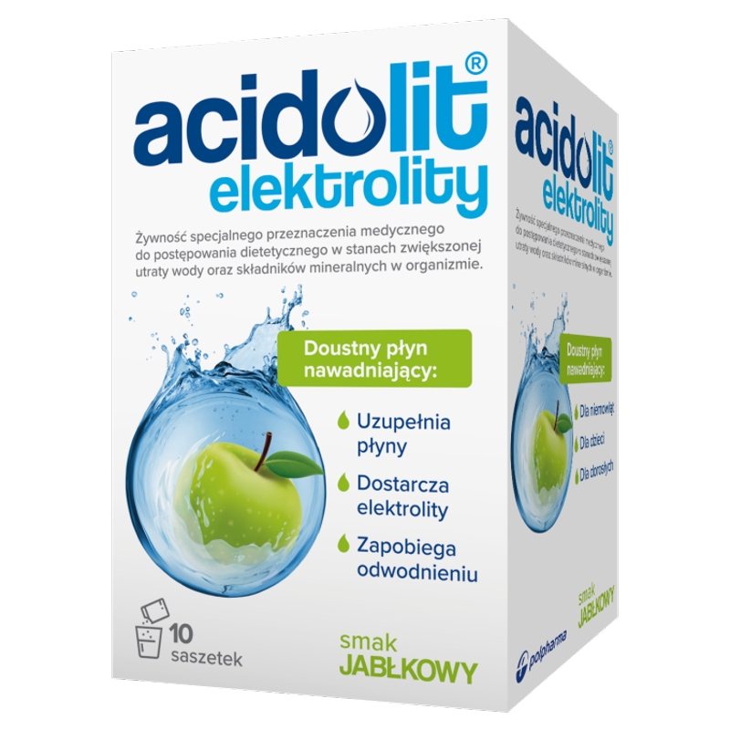 Acidolit  proszek do sporządzania roztworu doustnego o smaku jabłkowym, 10 szt.