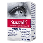 Starazolin 0,05% krople na obrzęk i przekrwienie spojówek, pieczenie oczu, 2 butelka x 5 ml