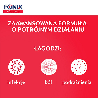 Fonix Ból Uszu, spray na podrażnienie, infekcję i ból ucha, 15 ml
