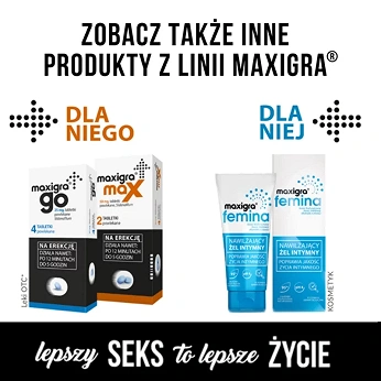 Tadalafil Maxigra, tabletki na erekcję, 2 szt.