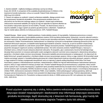 Tadalafil Maxigra, tabletki na erekcję, 2 szt.