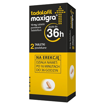 Tadalafil Maxigra, tabletki na erekcję, 2 szt.