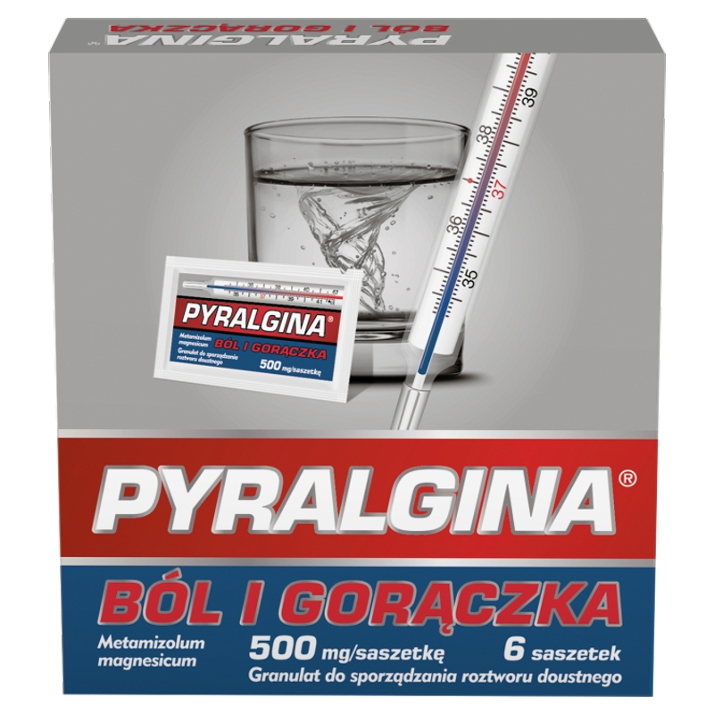 Pyralgina Gorączka, granulat na gorączkę, 6 sasz.