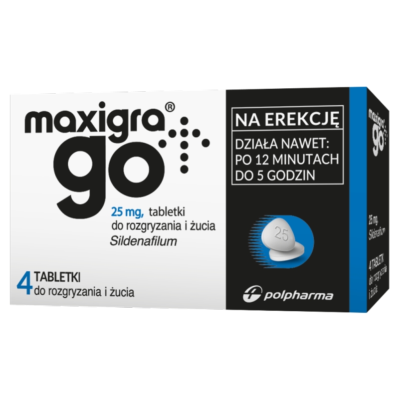 Maxigra Go , tabletki na zaburzenia erekcji, 4 szt.