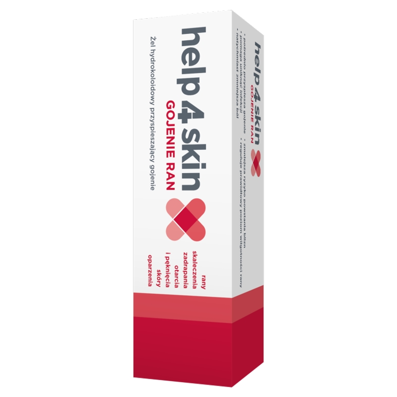 Help4Skin Gojenie Ran, żel do pielęgnacji suchych i wilgotnych ran, 20 g