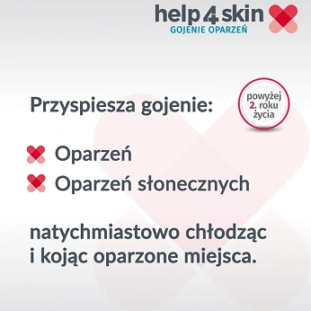 Help4skin, żel przyspieszający gojenie oparzeń, 75 ml