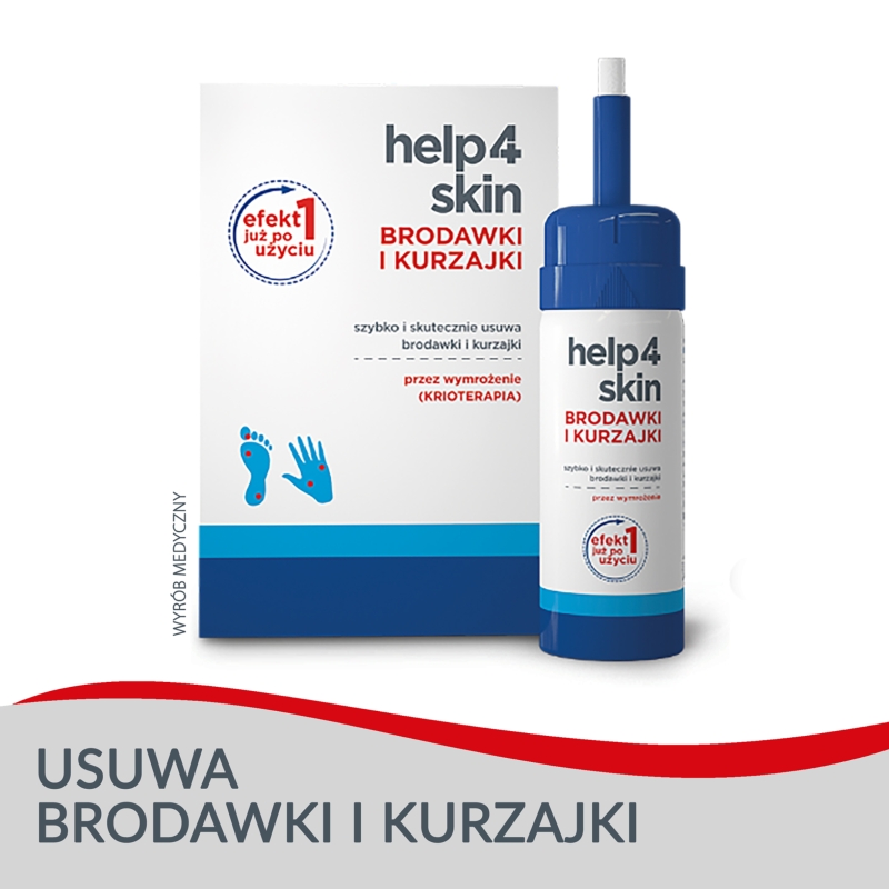 Help4skin, preparat do usuwania brodawek i kurzajek, 50 ml