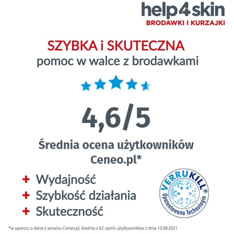 Help4skin, preparat do usuwania brodawek i kurzajek, 50 ml