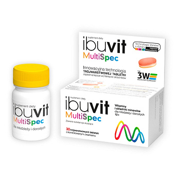 Ibuvit MultiSpec, tabletki z witaminami i minerałami, 30 szt.