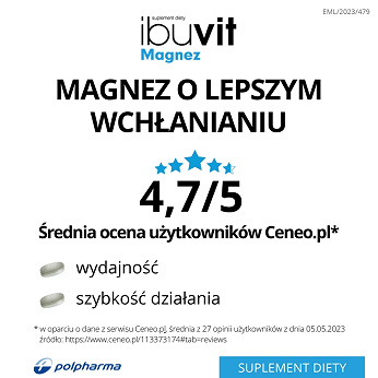 Ibuvit Magnez, tabletki z magnezem dla młodzieży i dorosłych, 30 szt.