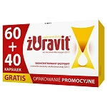 Żuravit kapsułki ze składnikami wspierającymi prawidłowe funkcjonowanie układu moczowego, 60 szt.+ 40 szt. gratis