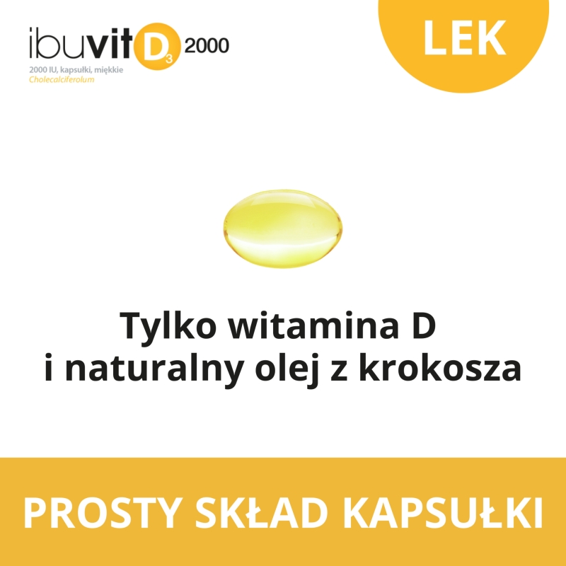 Ibuvit D3 2000 IU , kapsułki z witaminą D3, 30 szt.