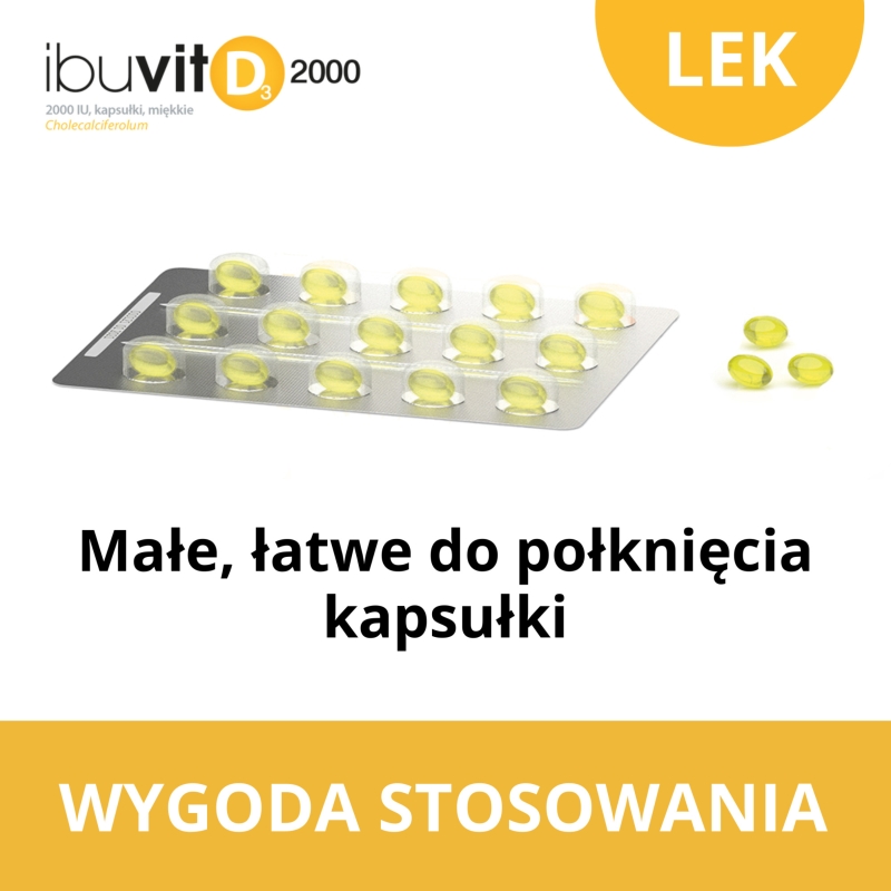 Ibuvit D3 2000 IU , kapsułki z witaminą D3, 30 szt.