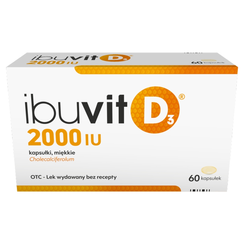 Ibuvit D3 2000 IU, kapsułki z witaminą D, 60 szt.