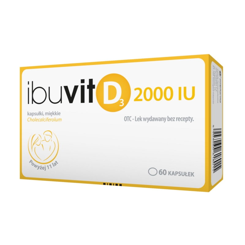 Ibuvit D3 2000 IU, kapsułki z witaminą D, 60 szt.