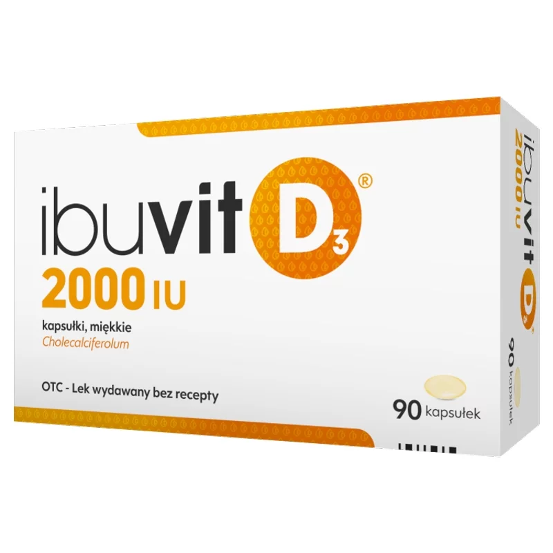 Ibuvit D3 2000 IU, kapsułki miękkie z wit. D3, 90 szt.